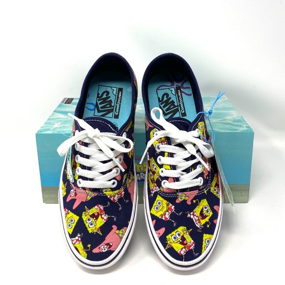 Vans SpongeBob Square Pants Women's Sizes COMFY CUSH Canvas Purple Collab - Picture 4 of 11